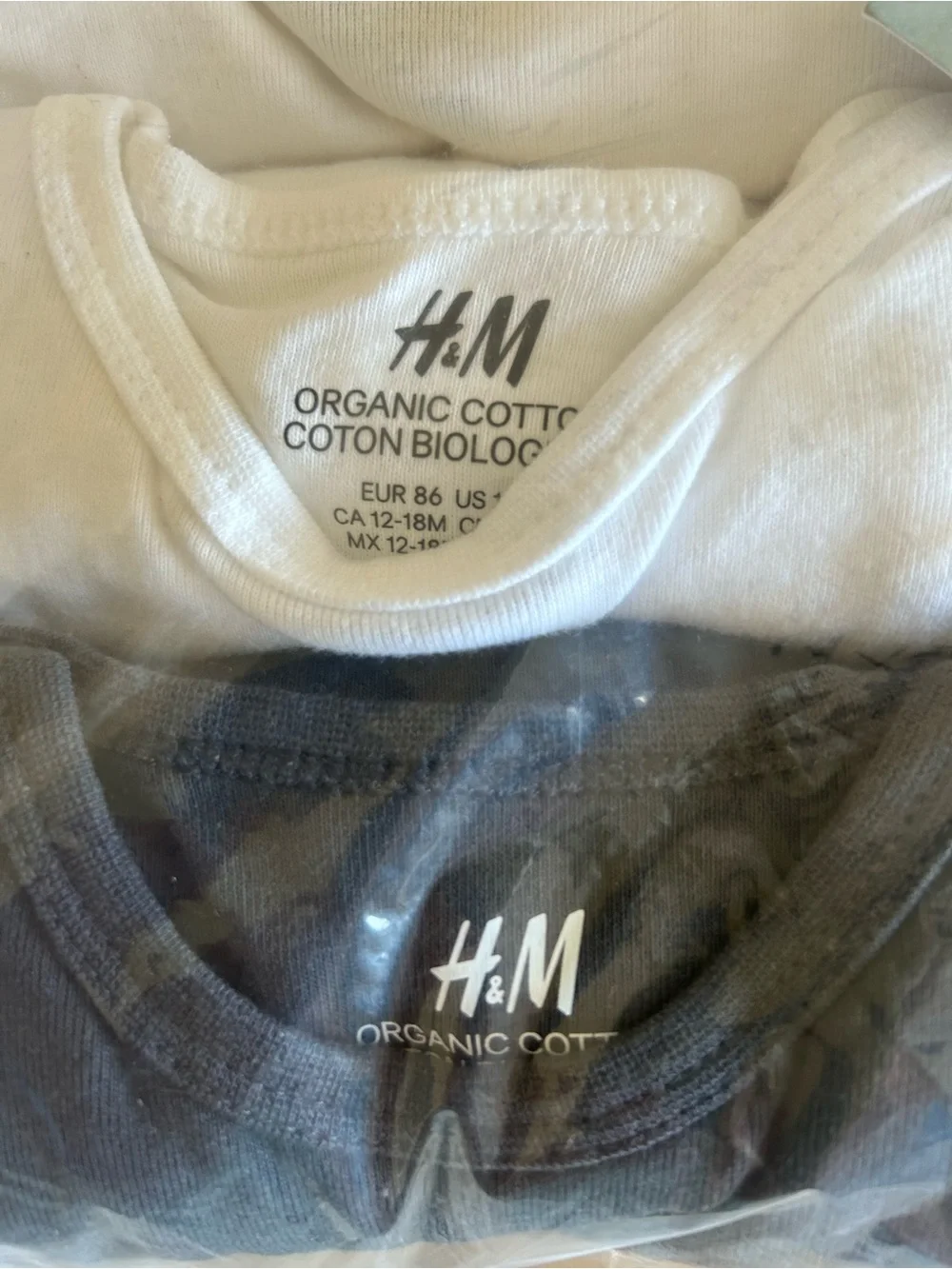 H&M Organic Cotton Baby Onesie Set